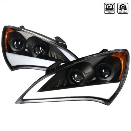 (image for) Spec-D Genesis Coupe Sequential LED Bar Projector Headlights 2010 – 2012