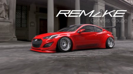 (image for) Remake Genesis Coupe Wide Body Rear Flares 2010 - 2016