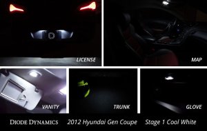 Diode Dynamics Genesis Coupe Interior Kit Stage 1 2010 – 2016