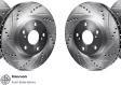 (image for) Rotorworks Genesis Coupe Brembo Drilled & Slotted Zinc Coated Rotors FRONT & REAR SET 2010 - 2016