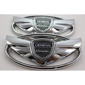 The Art of Speed Genesis Coupe Wing Emblem Set - Chrome 