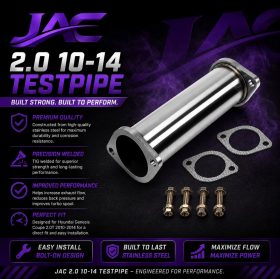JAC GENESIS COUPE 2.0T 3” TEST PIPE 2010 – 2014 JAC GENESIS COUPE 2.0T 3” TEST PIPE 2010 – 2014