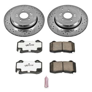 Powerstop Genesis Coupe Z26 Front Rotor & Pad Set for Brembo Models 2010 – 2016