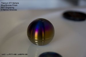  Lathewerks Grade 2 Titanium Sphere Shift Knob - Various Colors Genesis Coupe 2010 - 2012