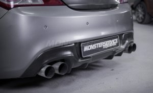 Monster Service Genesis Coupe ABS Plastic Rear Diffuser 2010 - 2016