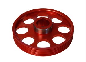 Torque Solution Genesis Coupe 3.8 Red Lightweight Crank Pulley 2010 - 2016