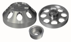 Torque Solution Genesis Coupe 3.8 Silver Lightweight Pulley Set 2010 - 2016