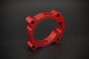 Torque Solution Genesis Coupe 2.0T Red Throttle Body Spacer 2010 - 2012