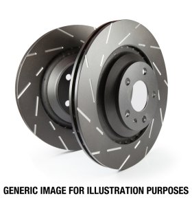 Ebc Ultimax Genesis Coupe Non-Brembo Slotted Rotors Rear Pair 2010 - 2016