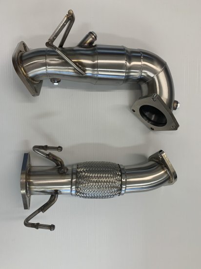 (image for) Depo Racing Veloster N Downpipe with Hi Flow Cat 2019 – 2022